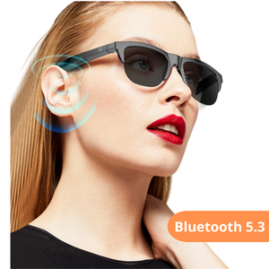 SMART GLASSES BLUETOOTH 5.3 LENTES DE SOL INTELIGENTE UV400 UNISEX F-06 SMART TIME