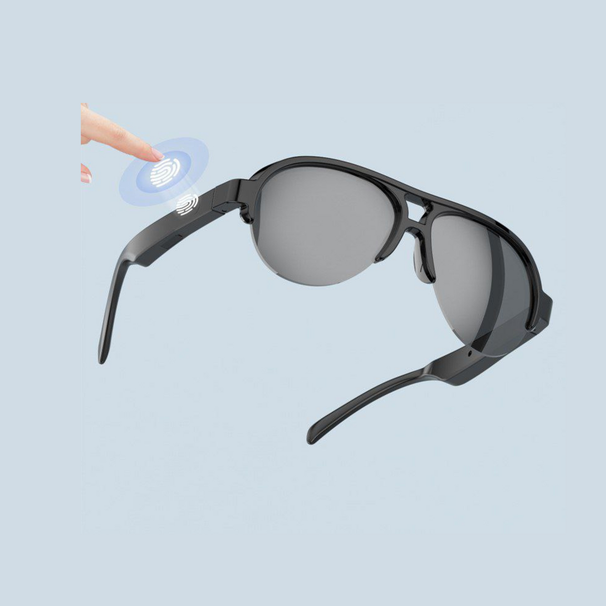 SMART GLASSES BLUETOOTH 5.3 LENTES DE SOL INTELIGENTE UV400 UNISEX F-08 SMART TIME