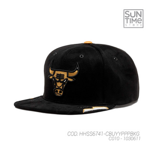 GORRA MITCHELL & NESS NBA-CHICACO BULLS  HHSS6741-CBUYYPPPBKG URBANO NEGRO 1030611