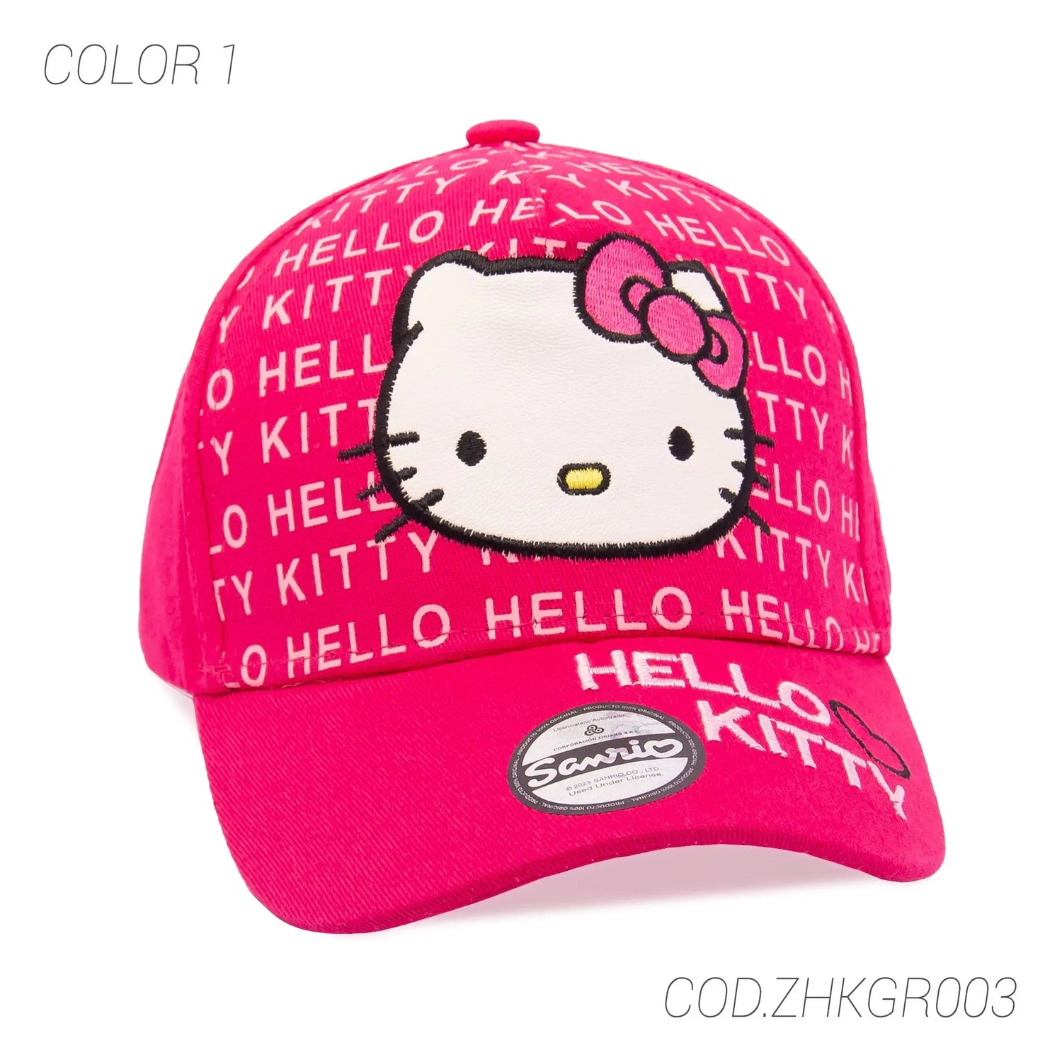 GORRA CON BROCHE KIDS ZHKGR003 HELLO KITTY - SUNTIMESTORE.COM