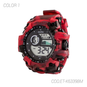 Ewtto RELOJ DEPORTIVO ACUÁTICO ET-K6339BM - SUNTIMESTORE.COM