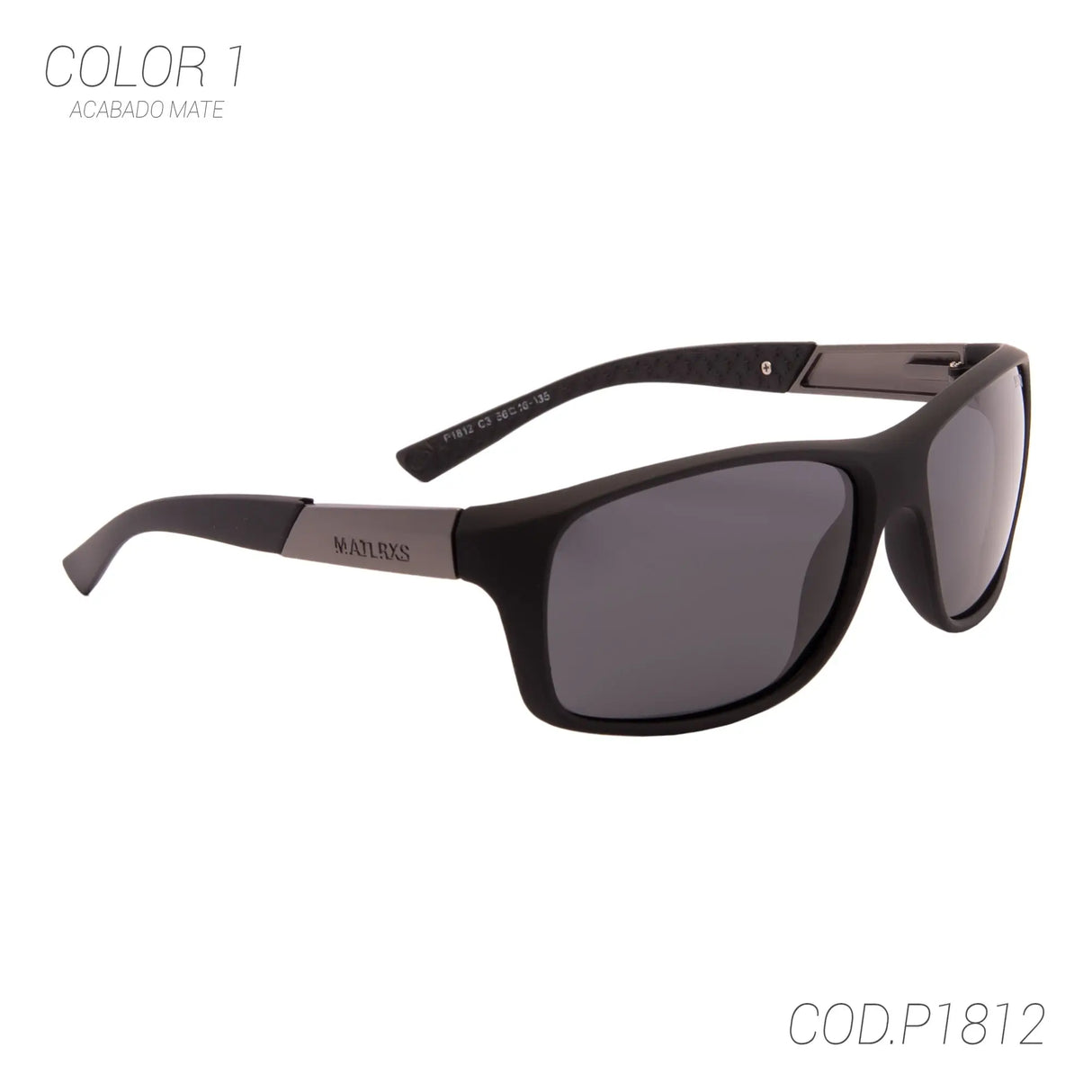 LENTES DE SOL POLARIZADOS UNISEX P1812 POLAR ROSE SUNTIME