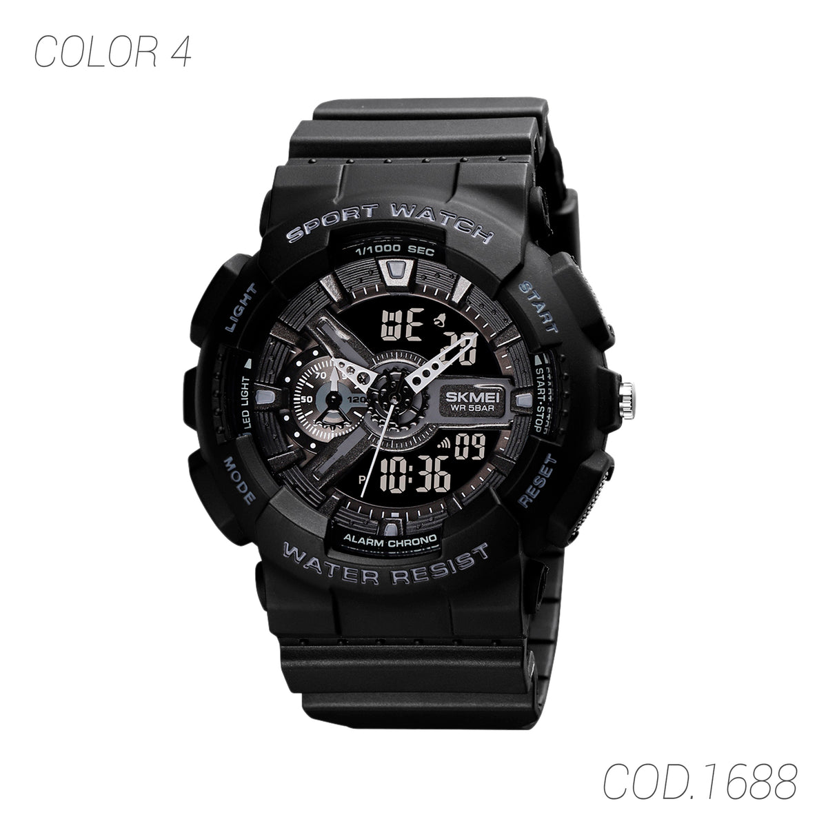 RELOJ ACUATICO HOMBRE 1688 SKMEI