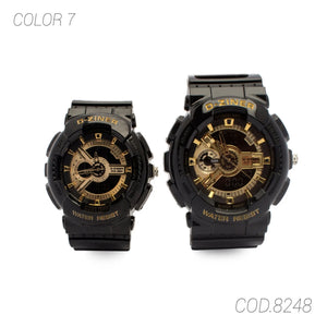 RELOJ DZINER 8249 RESISTENTE PARA PAREJA SUNTIME