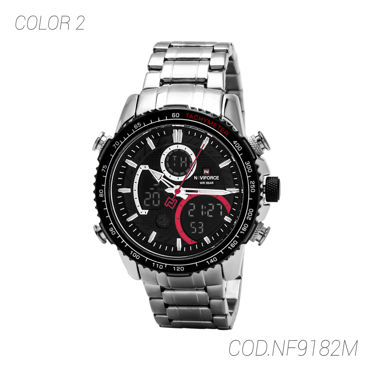 RELOJ ACUATICO HOMBRE NF9182 NAVIFORCE