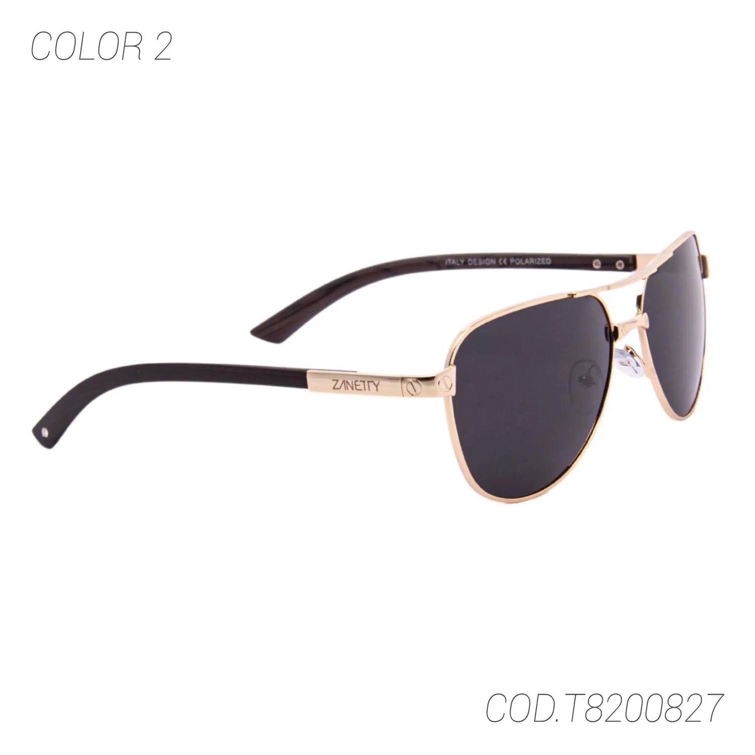 LENTES DE SOL POLARIZADOS UNISEX T8200827 ZANETTY ZANETTY