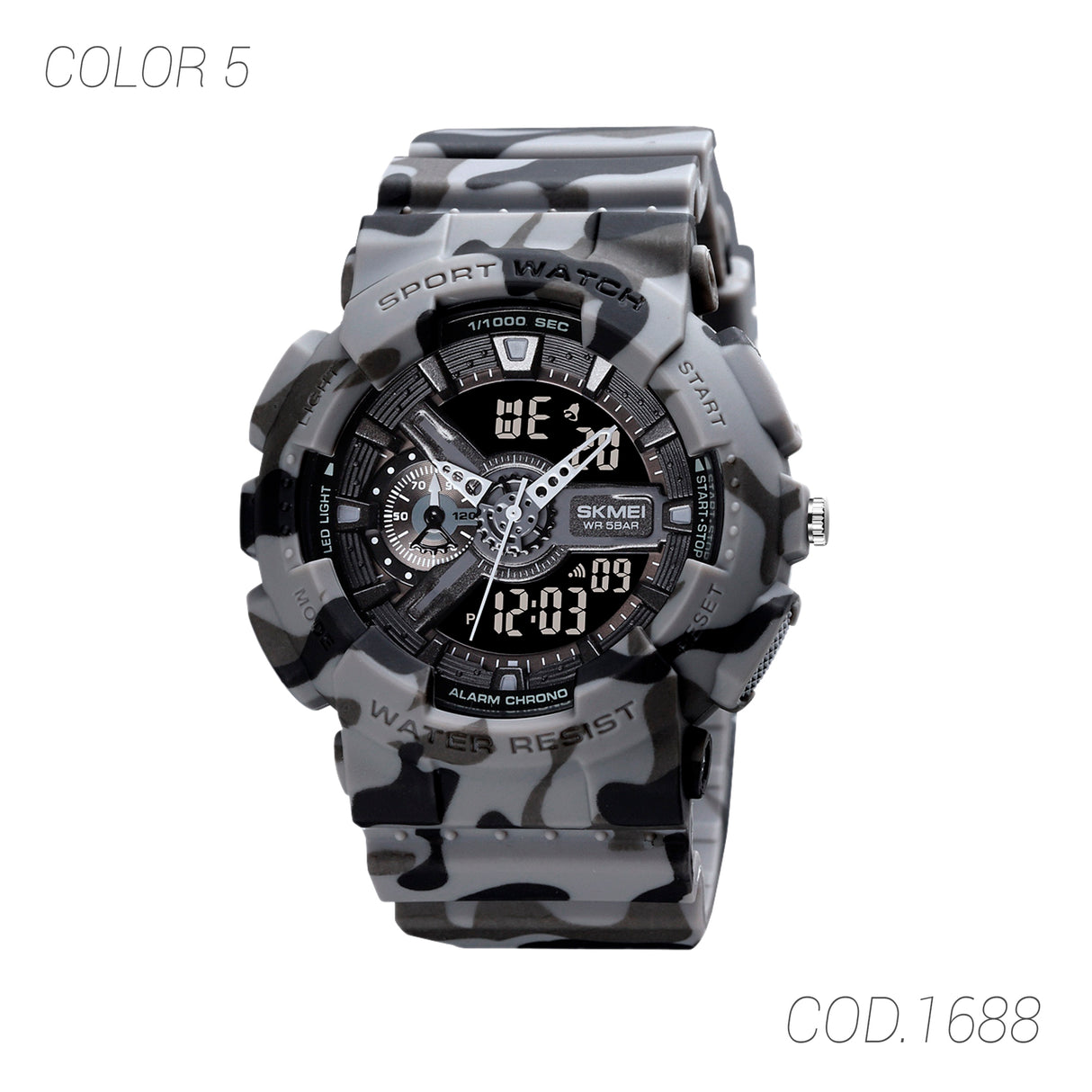 RELOJ ACUATICO HOMBRE 1688 SKMEI