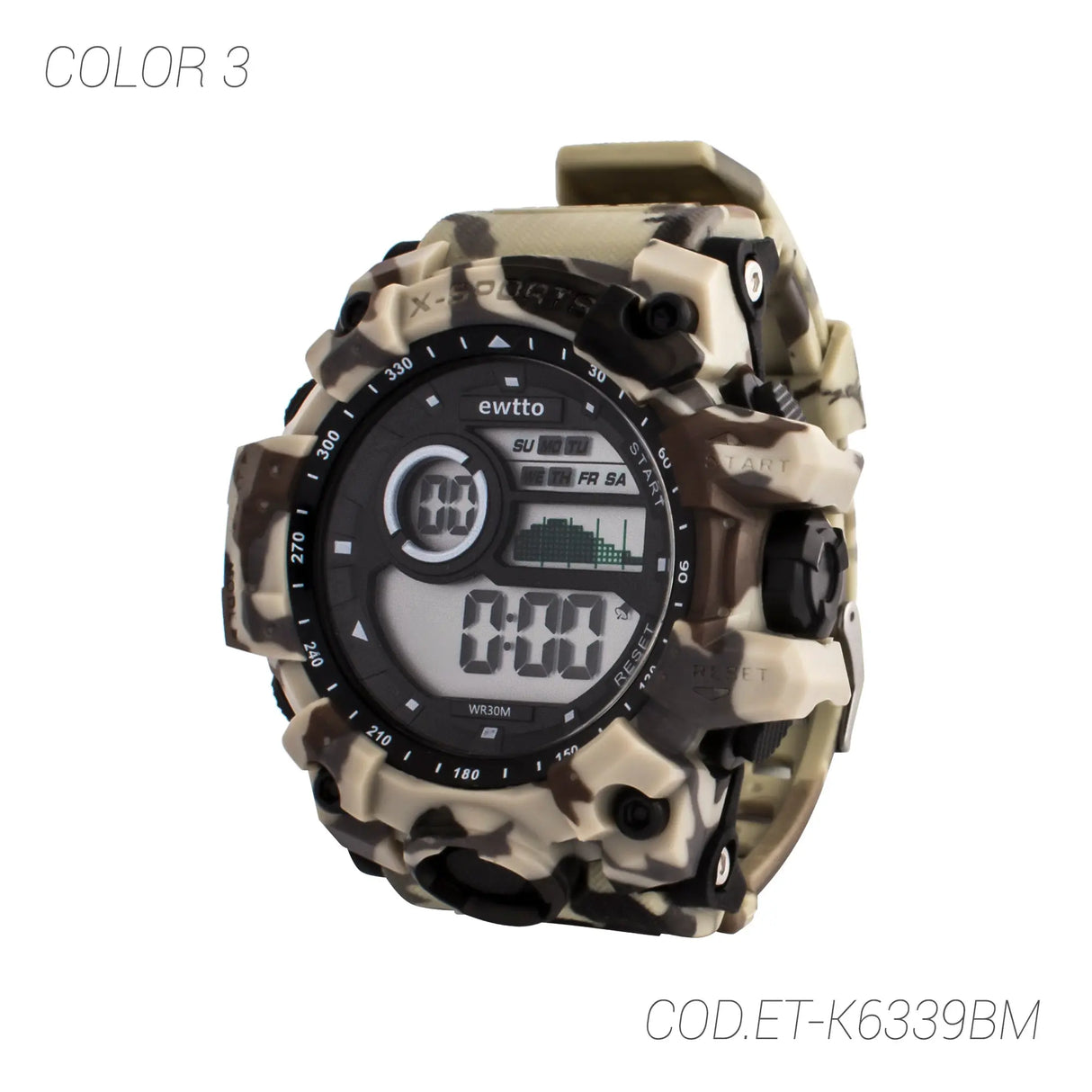 Ewtto RELOJ DEPORTIVO ACUÁTICO ET-K6339BM - SUNTIMESTORE.COM