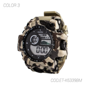 Ewtto RELOJ DEPORTIVO ACUÁTICO ET-K6339BM - SUNTIMESTORE.COM