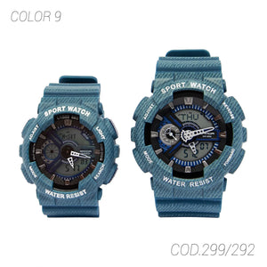 RELOJ SANDA 299/292 ACUATICO PARA PAREJA SUNTIME